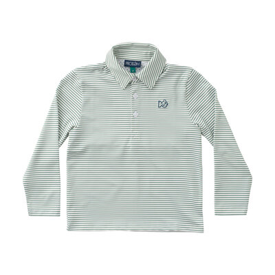 Prodoh Frosty Spruce Stripe LS Pro Performance Polo