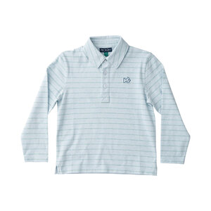 Prodoh Ice Water Blue Surf Stripe LS Too Cool for School Polo
