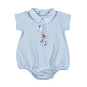 Baby Loren Spooky Pima Applique Boy Bubble