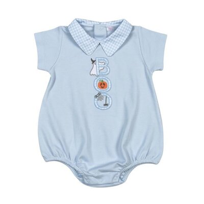 Baby Loren Spooky Pima Applique Boy Bubble
