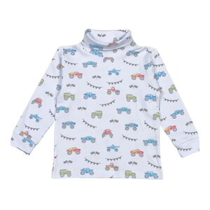 Baby Loren Monster Trucks Pima Turtleneck