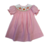 Lulu Bebe Pumpkin Harvest Smocked Bishop Pink Gingham