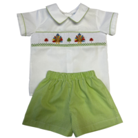Lulu Bebe Turkey Smocked Short Set