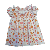 Lulu Bebe Fall Pumpkin Ruffle Collar Dress