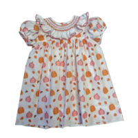 Lulu Bebe Fall Pumpkin Ruffle Collar Dress