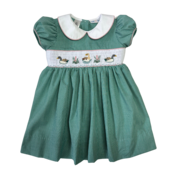 Lulu Bebe Mallard Duck Smocked Waist Dress