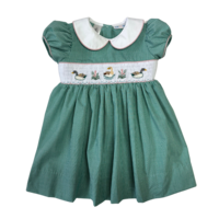 Lulu Bebe Mallard Duck Smocked Waist Dress