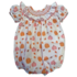 Lulu Bebe Fall Pumpkin Smocked Ruffle Collared Bubble