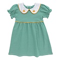 Itsy Bitsy Pumpkin Dress Green Stripe