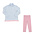 Itsy Bitsy Bow Ruffle Zip Pullover and Lt. Pink Leggings Set