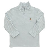 Itsy Bitsy Lures 1/4 Zip Pullover Sage Stripe