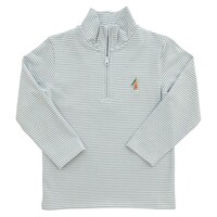 Itsy Bitsy Lures 1/4 Zip Pullover Sage Stripe