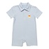 Itsy Bitsy Halloween Candy Romper Blue Stripe