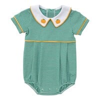 Itsy Bitsy Pumpkin Boy's Bubble Green Stripe