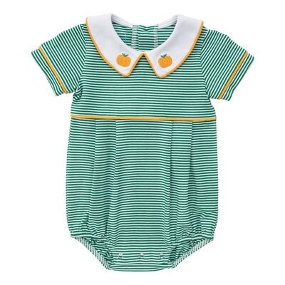 Itsy Bitsy Pumpkin Boy's Bubble Green Stripe