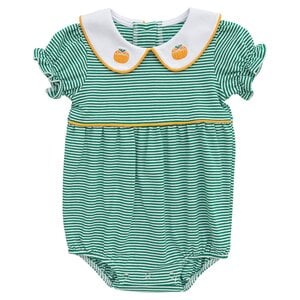 Itsy Bitsy Pumpkin Girl's Bubble Green Stripe