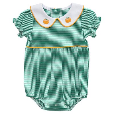 Itsy Bitsy Pumpkin Girl's Bubble Green Stripe