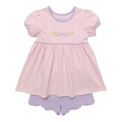 Itsy Bitsy Halloween Candy Short Set Pink Stripe