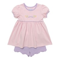 Itsy Bitsy Halloween Candy Short Set Pink Stripe