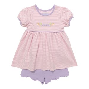 Itsy Bitsy Halloween Candy Short Set Pink Stripe