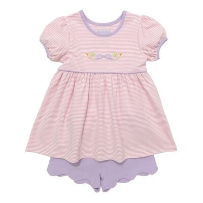 Itsy Bitsy Halloween Candy Short Set Pink Stripe