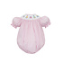Petit Bebe Birthday Girls Pink Gingham Bishop Bubble