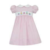 Petit Bebe Birthday Girls Pink Gingham Dress