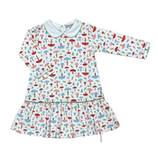 Marco & Lizzy Fall Mushroom Drop Waist Dress