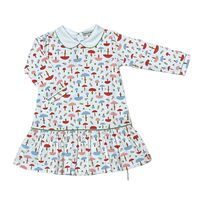 Marco & Lizzy Fall Mushroom Drop Waist Dress