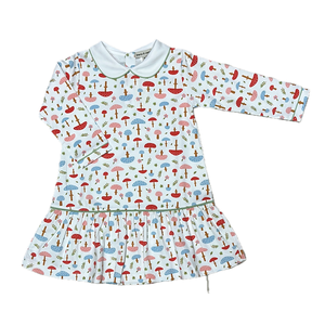 Fall Mushroom Drop Waist Dress