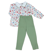 Marco & Lizzy Fall Mushroom Legging Set