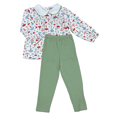 Marco & Lizzy Fall Mushroom Legging Set