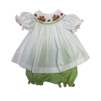 Lulu Bebe Turkey Smocked Bloomer Set