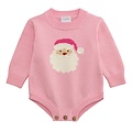 Mud Pie Pink Santa Sweater Bubble