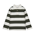 Mayoral Olive Stripe L/S Polo