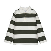 Mayoral Olive Stripe L/S Polo