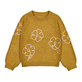 Mayoral Flower Applique Mustard Sweater