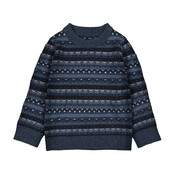 Mayoral Navy Jacquard Sweater