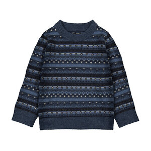Mayoral Navy Jacquard Sweater