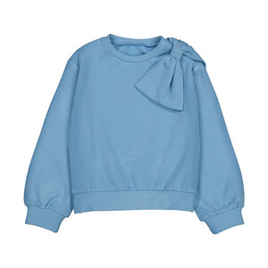 Mayoral Ocean Blue Bow Gauze Pullover