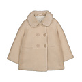 Mayoral Tan Knitted Coat w/Fur Collar