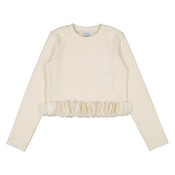 Mayoral Ivory Petal Top