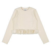 Mayoral Ivory Petal Top