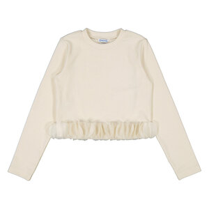 Mayoral Ivory Petal Top