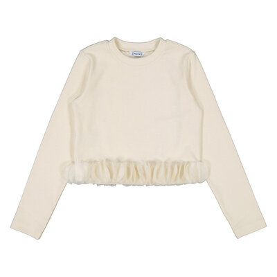 Mayoral Ivory Petal Top