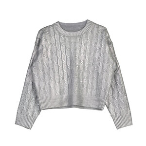 Mayoral Silver Metallic Sweater