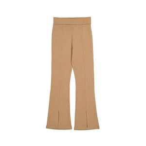 Mayoral Camel Turned Waistband Flared Legging