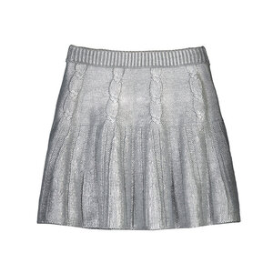 Mayoral Silver Knit Skirt