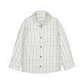 Mayoral Tan Plaid Button Down Shirt