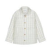 Mayoral Tan Plaid Button Down Shirt
